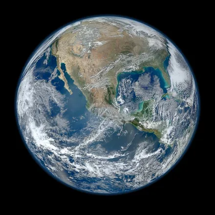 Space photo of Earth