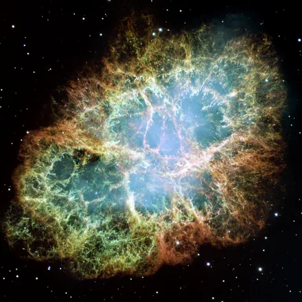 Space-telescope photo of Crab Nebula (M1)
