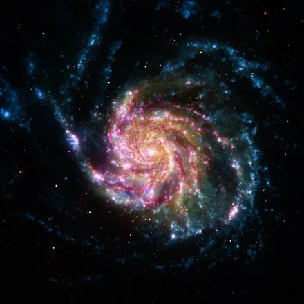 Space-telescope photo of Pinwheel (M101)