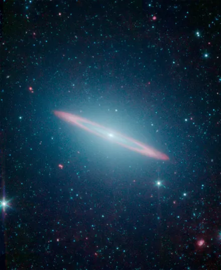 Space-telescope photo of Sombrero (M104)