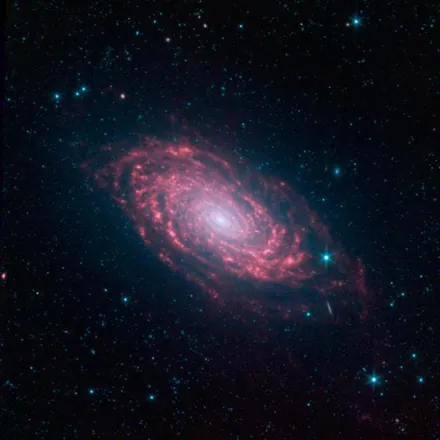 Space-telescope photo of Sunflower Galaxy (M63)