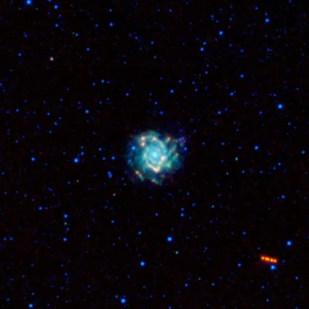 Space-telescope photo of M74