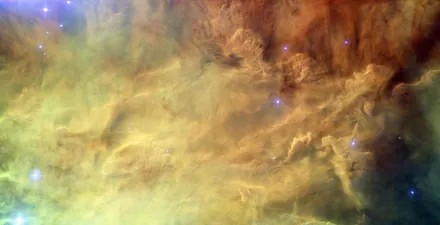 Space-telescope photo of Lagoon Nebula (M8)