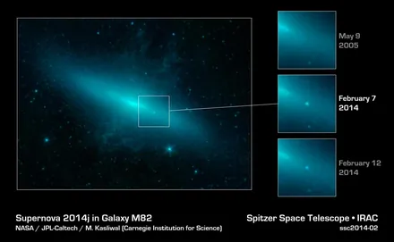 Space-telescope photo of Cigar Galaxy (M82)