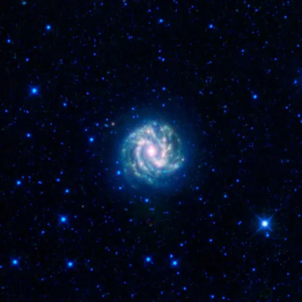 Space-telescope photo of Southern Pinwheel (M83)