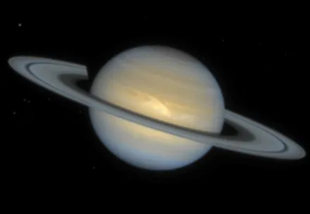 Space photo of Saturn